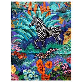 Hermès Square Mountain Zebra Alice Shirley 90 scarf 100% silk Multiple colors