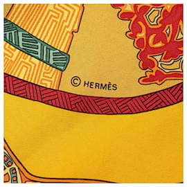 Hermès-Hermès Carré 90-Amarillo