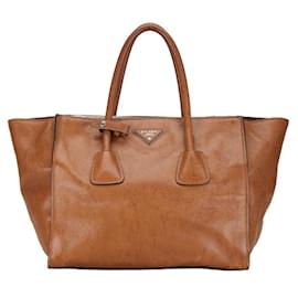 Prada-Prada Twin Zip-Brown