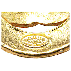 Chanel-Chanel Gold CC Logo Pendant Necklace-Golden