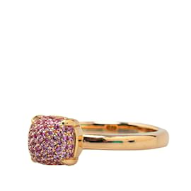 Tiffany & Co-Tiffany Gold Paloma Picasso 18K Pink Sapphire Sugar Stacks Ring-Golden