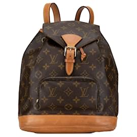 Louis Vuitton-Louis Vuitton Brown Monogram Montsouris MM-Castaño