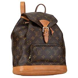 Louis Vuitton-Louis Vuitton Brown Monogram Montsouris MM-Castaño