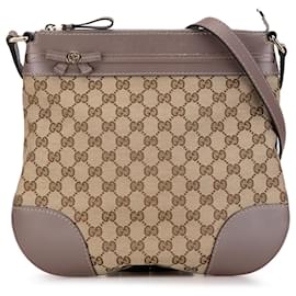 Gucci-Gucci Brown GG Canvas Mayfair Crossbody Bag-Brown,Other,Taupe