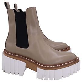 Stella Mc Cartney Botas Stella McCartney Emilie em couro sintético bege Marrom Bege