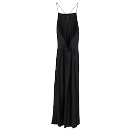 Jason Wu-Jason Wu Thin Strap Evening Dress in Black Silk-Black