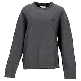 Ami Paris-AMI Paris Alexandre Mattiussi Crewneck Sweater in Grey Cotton-Grey