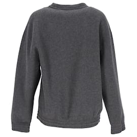 Ami Paris-AMI Paris Alexandre Mattiussi Crewneck Sweater in Grey Cotton-Grey