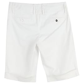 Dolce & Gabbana-Dolce & Gabbana Bermuda Shorts in White Cotton-White