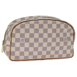 Louis Vuitton-Estuche para cosméticos LOUIS VUITTON Damier Azur Trousse Toilette 25 N41420 Auth 71971-Otro