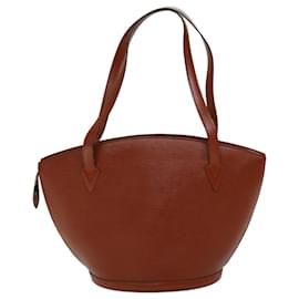 Louis Vuitton-LOUIS VUITTON Epi Saint Jacques Shopping Shoulder Bag Brown M52263 LV Auth 73048-Brown