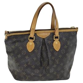 Louis Vuitton-LOUIS VUITTON Borsa tote Palermo PM con monogramma 2 vie M40145 LV Auth 73060-Monogramma