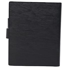 Louis Vuitton-LOUIS VUITTON Epi Agenda GM Day Planner Cover Negro R20212 LV Auth 73596-Negro