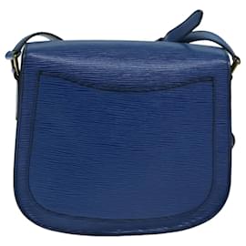 Louis Vuitton-LOUIS VUITTON Epi Saint Cloud GM Shoulder Bag Blue M52195 LV Auth 73000-Blue