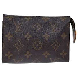 Louis Vuitton-LOUIS VUITTON Monogram Poche Toilette 15 Estuche M47546 LV Auth 73018-Monograma