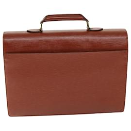 Louis Vuitton-LOUIS VUITTON Epi Serviette Conseiller Briefcase Brown M54423 LV Auth 72802-Brown