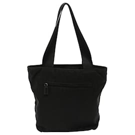 Prada-PRADA Tote Bag Nylon Black Auth 72683-Black