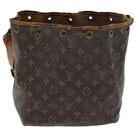 Louis Vuitton-Bolso de hombro Petit Noe con monograma de LOUIS VUITTON M42226 Autenticación LV 73436-Monograma