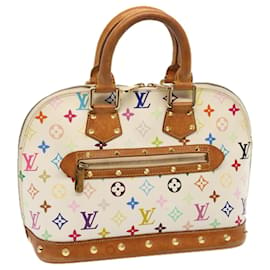 Louis Vuitton-LOUIS VUITTON Borsa a mano Alma monogramma multicolore bianca M92647 LV Auth yk12118-Bianco