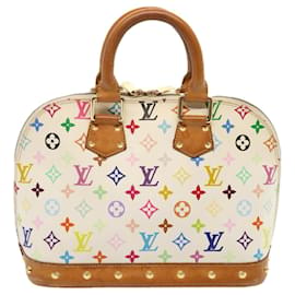 Louis Vuitton-LOUIS VUITTON Borsa a mano Alma monogramma multicolore bianca M92647 LV Auth yk12118-Bianco