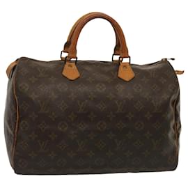 Louis Vuitton-LOUIS VUITTON Monogram Speedy 35 Hand Bag M41524 LV Auth 72797-Monogram