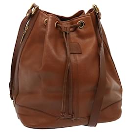 Autre Marque-Burberrys Shoulder Bag Leather Brown Auth ep4093-Brown