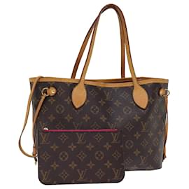 Louis Vuitton-Borsa tote LOUIS VUITTON con monogramma Neverfull PM M40155 LV Auth 73074-Monogramma