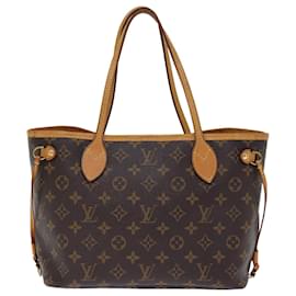 Louis Vuitton-Borsa tote LOUIS VUITTON con monogramma Neverfull PM M40155 LV Auth 73074-Monogramma