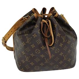 Louis Vuitton-LOUIS VUITTON Monogram Petit Noe Shoulder Bag M42226 LV Auth 72533-Monogram