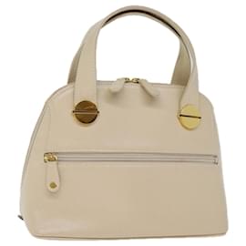 Givenchy-GIVENCHY Hand Bag Leather Beige Auth bs14017-Beige