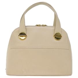 Givenchy-GIVENCHY Hand Bag Leather Beige Auth bs14017-Beige