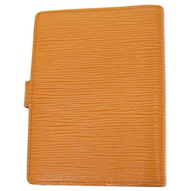 Louis Vuitton-LOUIS VUITTON Epi Agenda PM Day Planner Copertina Arancione Mandarino R2005H Auth 71946-Altro,Arancione