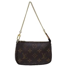 Louis Vuitton-LOUIS VUITTON Monogram Mini Pochette Accessori Pouch M58009 LV Auth ac2946-Monogramma