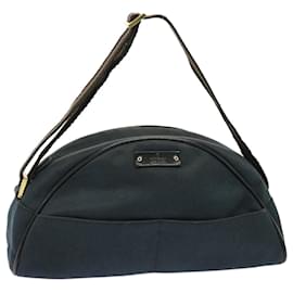 Gucci-GUCCI Shoulder Bag Canvas Navy 90781 Auth 73223-Navy blue
