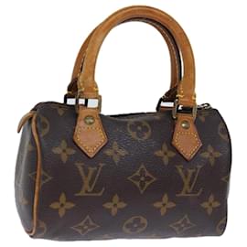 Louis Vuitton-LOUIS VUITTON Monogram Mini Speedy Hand Bag M41534 LV Auth 73281-Monogram
