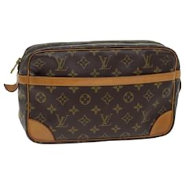 Louis Vuitton-LOUIS VUITTON Monogramma Compiegne 28 Pochette M51845 LV Auth 71939-Monogramma