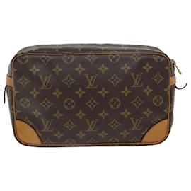 Louis Vuitton-LOUIS VUITTON Monogramma Compiegne 28 Pochette M51845 LV Auth 71939-Monogramma