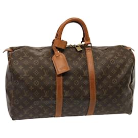 Louis Vuitton-Borsa Boston LOUIS VUITTON Monogram Keepall 50 M41426 LV Auth yk12026-Monogramma