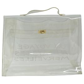 Hermès-HERMES Vinyl Kelly Hand Bag Vinyl Clear Auth 73135-Other