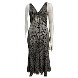 Diane Von Furstenberg-DvF Vittoria silk dress-Brown,Black,Beige