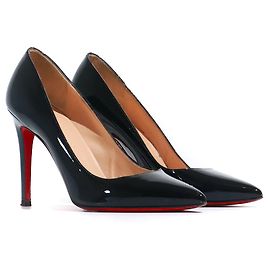 CHRISTIAN LOUBOUTIN  Heels T.EU 39 Leather Black