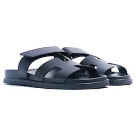 Hermès-HERMES Sandalen T.EU 38 Leder-Schwarz