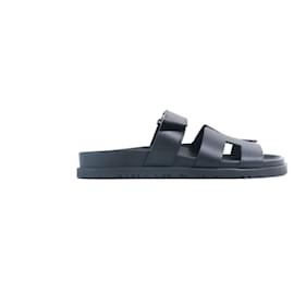 Hermès-HERMES Sandalen T.EU 38 Leder-Schwarz