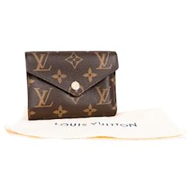 Louis Vuitton-Cartera Victorine con monograma de lona de Louis Vuitton-Castaño