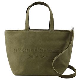 Borsa shopper piccola Punch - Alexander Wang - Cotone - Cachi Verde Cachi