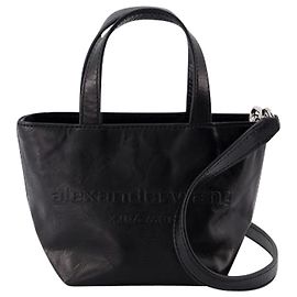 Punch Mini Shopper Bag - Alexander Wang - Leather - Black Black