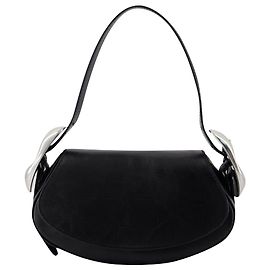 Bolsa Pequena com Aba - Alexander Wang - Couro - Preto Preto