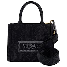 Versace-Bandolera XS Athena - Versace - Cuero - Negro-Negro
