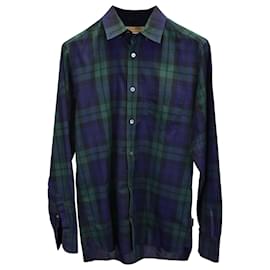 Burberry-Burberry Plaid Shirt in Multicolor Cotton-Other,Python print