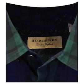 Burberry-Camisa a cuadros Burberry en algodón multicolor-Multicolor